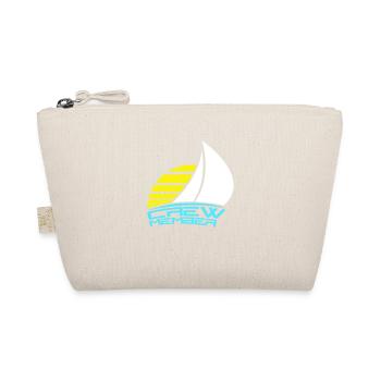 Crew Member Text Sun Team Member Sailing Crew Fun - Organic Pouch - nature - Front