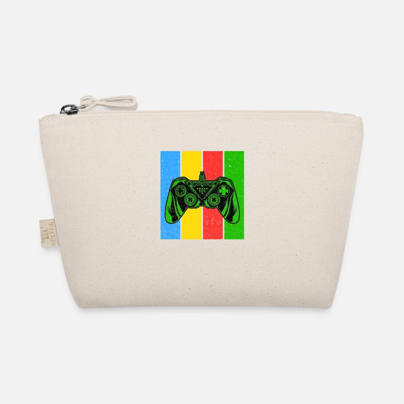 Vintage Retro Gaming Controller Bio-Täschchen