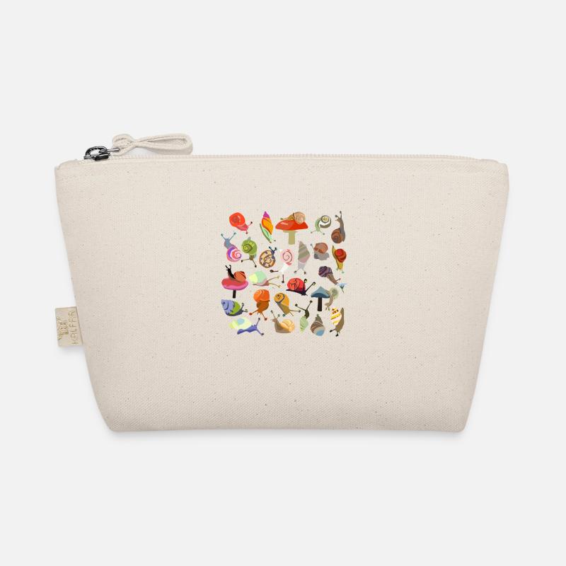 Snail Bouquet transparent - Organic Pouch - nature