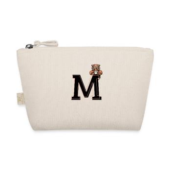 Letter m tiger - gift idea - Organic Pouch - nature - Front