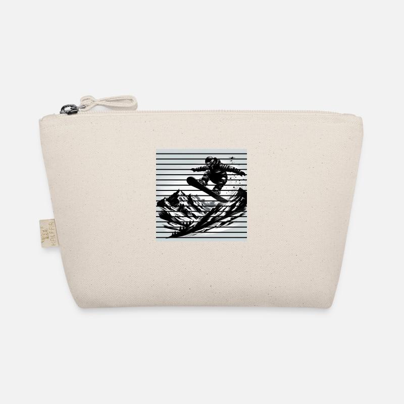 Snowboarder Bio-Täschchen