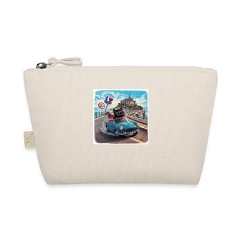 Cat on tour - I love France - Mont-Saint-Michel - Organic Pouch - nature - Front