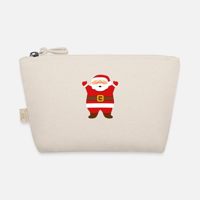 Glücklicher Weihnachtsmann Bio-Täschchen
