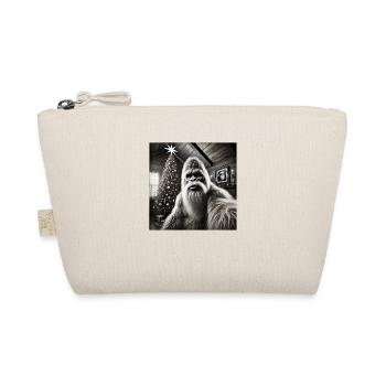 Funny Bigfoot Sasquatch Christmas - Organic Pouch - nature - Front