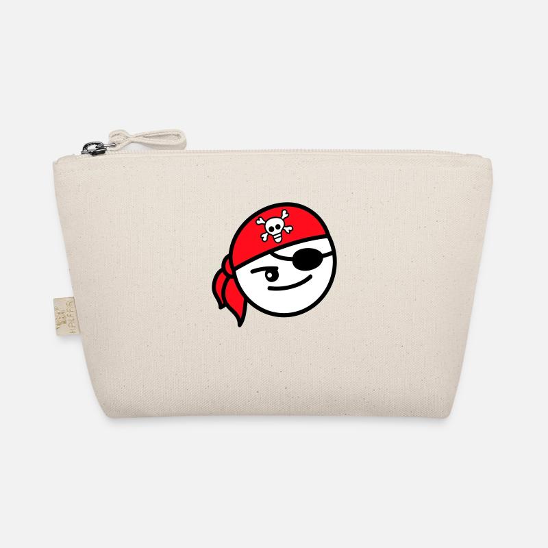 Funny Pirate Face Head Cute Hat Toddler Organic Pouch
