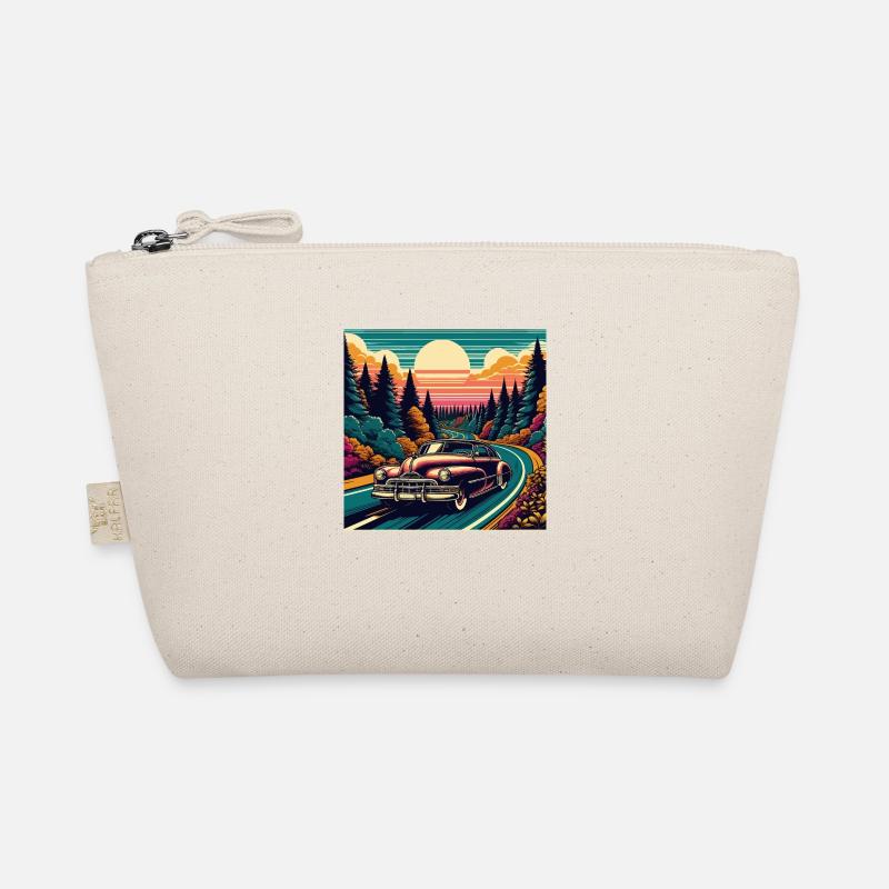 A journey through a picturesque forest Organic Pouch