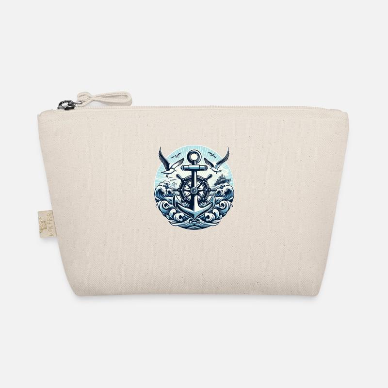 Anchor Steering Wheel Logo Organic Pouch