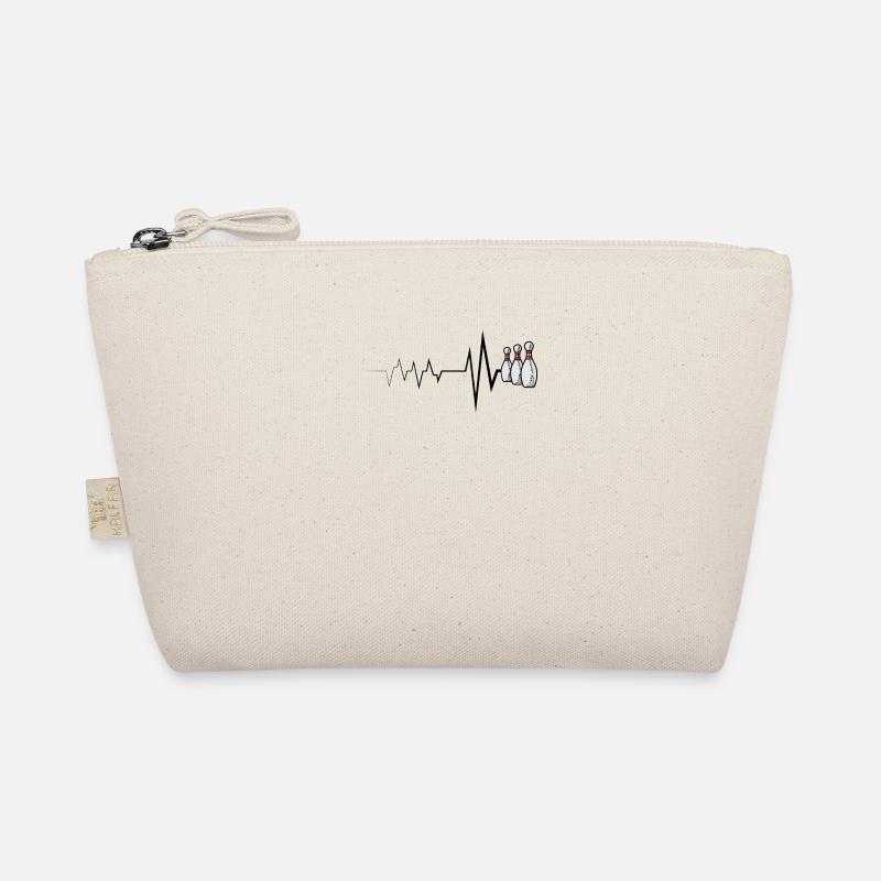 Bowlingkugel Bowling Herzschlag Bio-Täschchen