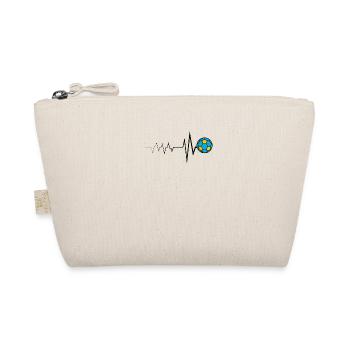 Football Heartbeat Football Soccer Sport - Organic Pouch - nature - Front