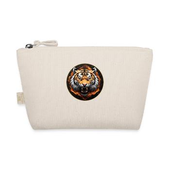 Portrait de tigre Big Cat Design Tigre sifflant - Trousse biologique - nature - Devant