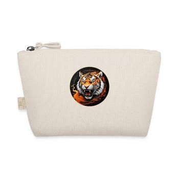 Portrait de tigre Big Cat Design Tigre sifflant - Trousse biologique - nature - Devant