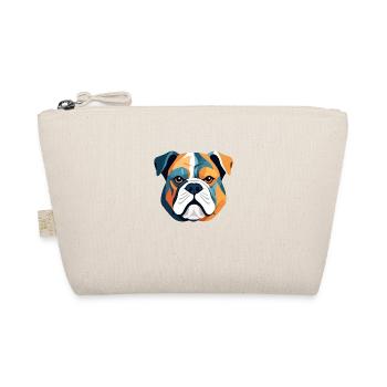 English Bulldog Vector Art with Vibrant Colour - Organic Pouch - nature - Front