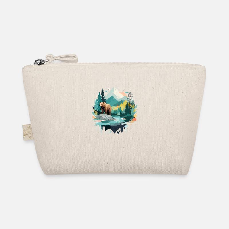 Bär Tier Tier Natur Im Freien Aquarell - Bio-Täschchen - Natur