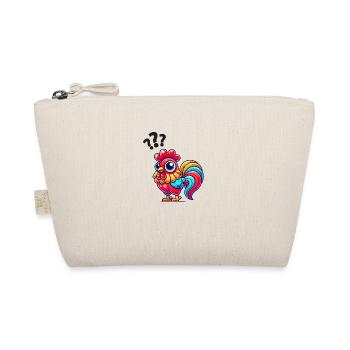 rooster rooster question mark - Organic Pouch - nature - Front