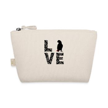African Grey Parrot Love - Organic Pouch - nature - Front