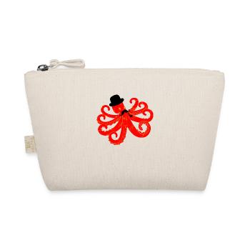 Octopus Gentleman - Organic Pouch - nature - Front