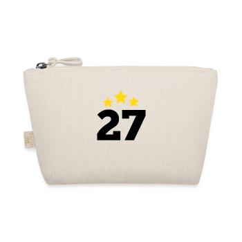 27 Year Star - 27th Anniversary Gift - Organic Pouch - nature - Front