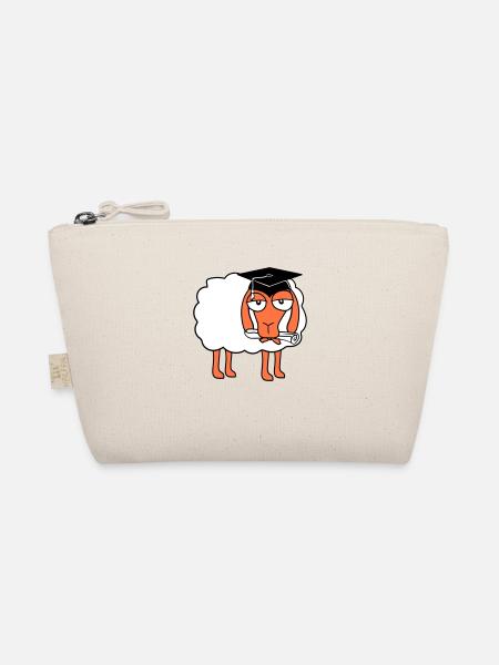 Sheep School Certificate College Graduation Abi Students - Organic Pouch - nature - Front
