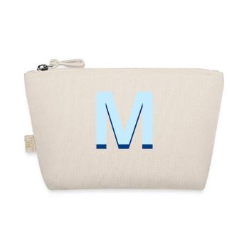 Lettre m bleu pop et moderne - Trousse biologique - nature - Devant