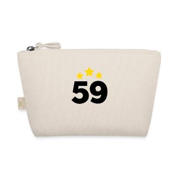 59 Jahre Stern - Geschenk zum 59. Jubiläum - Bio-Täschchen - Natur - Vorne