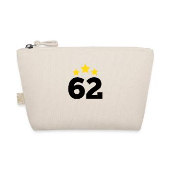 62 Years Star - 62nd Anniversary Gift - Organic Pouch - nature - Front