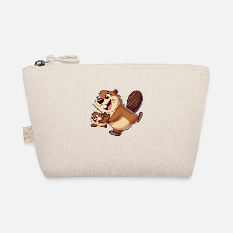 Mère castor avec enfant gambadant Trousse biologique