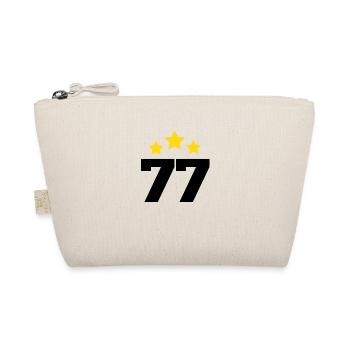77 Years Star - 77th Anniversary Gift - Organic Pouch - nature - Front