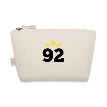 92 Years Star - 92nd Anniversary Gift - Organic Pouch - nature - Front