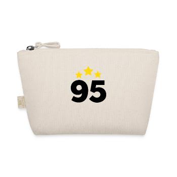 95 Jahre Stern - Geschenk zum 95-jährigen Jubiläum - Bio-Täschchen - Natur - Vorne