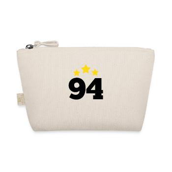 94 Jahre Stern - Geschenk zum 94. Jubiläum - Bio-Täschchen - Natur - Vorne