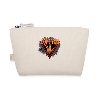 xoxo love you amore Fleurs Femmes Saint Valentin - Trousse biologique - nature - Devant