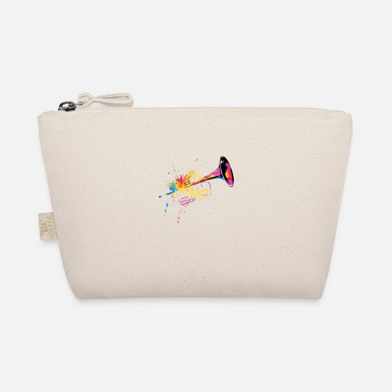 Trumpet, Jazz, Music, Multicolored Organic Pouch
