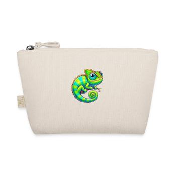 Chameleon Cartoon Animal - Organic Pouch - nature - Front
