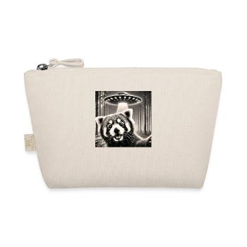 Red Panda UFO Selfie Alien - Organic Pouch - nature - Front