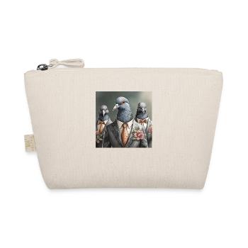 Doves in suits - Organic Pouch - nature - Front