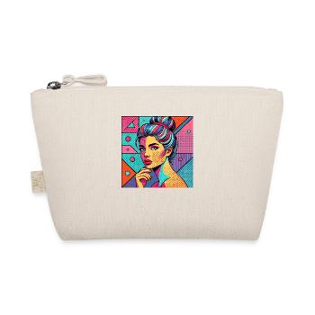 Colorful portrait in pop art style - Organic Pouch - nature - Front