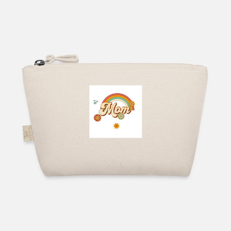 Retro Hippie Groovy Mama - Bio-Täschchen - Natur