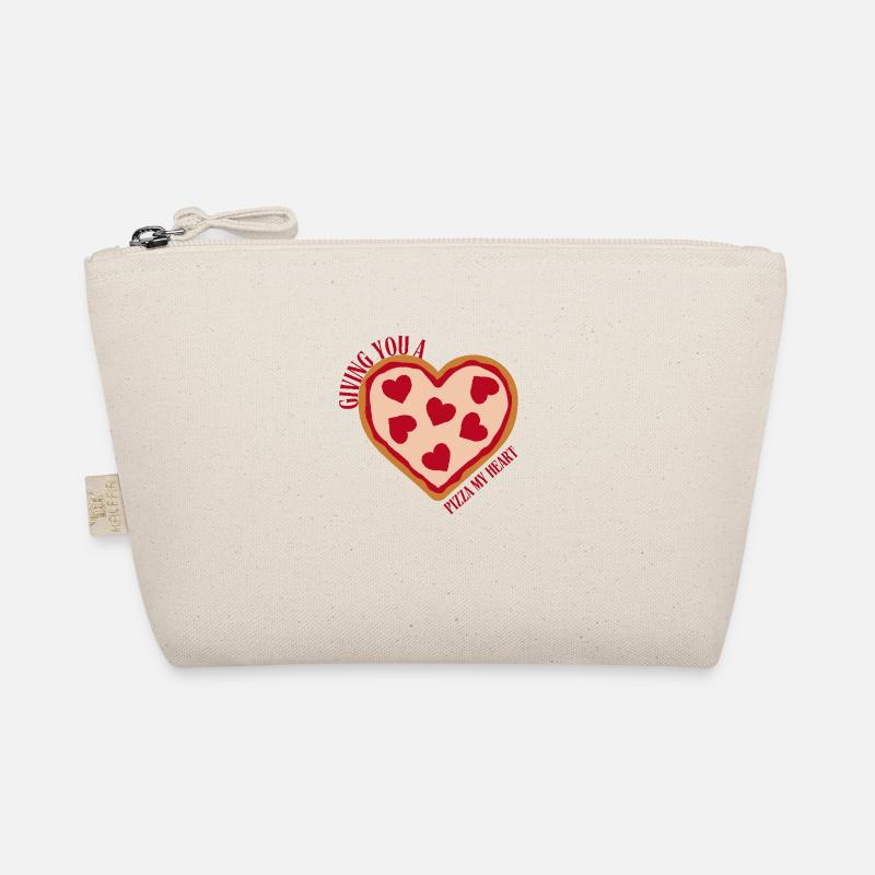 Giving you a pizza my heart - Bio-Täschchen - Natur