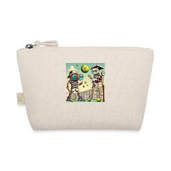 Tennis humour chat filet raquette balle - Trousse biologique - nature - Devant