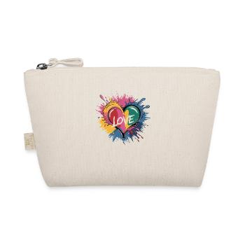 Colorful Love - Organic Pouch - nature - Front
