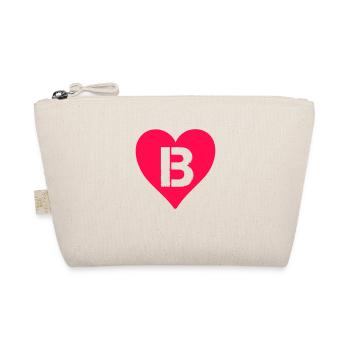 Lettre de cœur B - Trousse biologique - nature - Devant