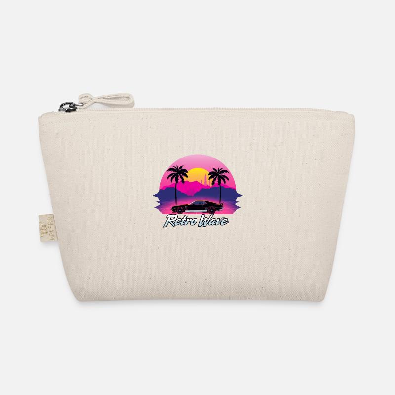 Neon Retro Synthwave Trousse biologique