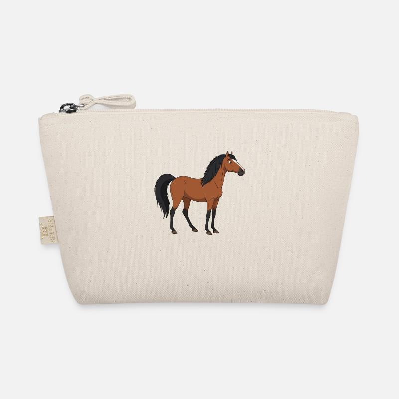 Konik Pferd echt Bio-Täschchen