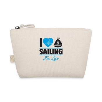 Sailing is my life,gift idea - Organic Pouch - nature - Front