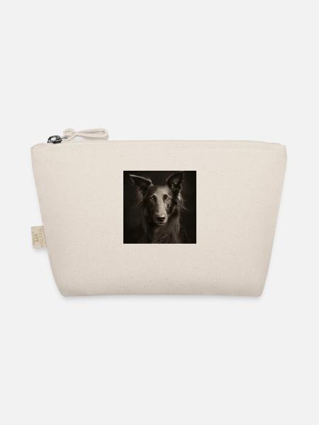 Black Animals - Cool dog - Organic Pouch - nature - Front