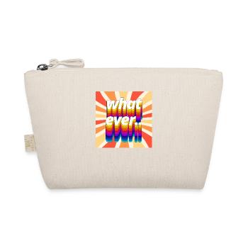 Retro Colourful "Whatever" Typography Design - Organic Pouch - nature - Front