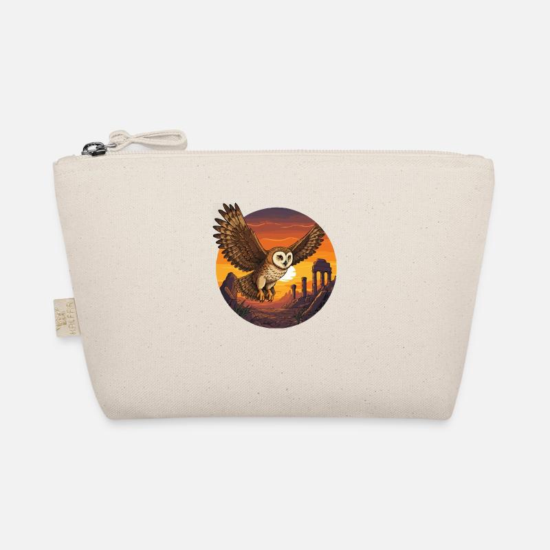 Owl at sunset Organic Pouch