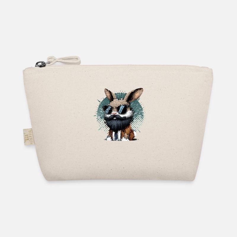 Lapin avec barbe et lunettes de soleil - Trousse biologique - nature