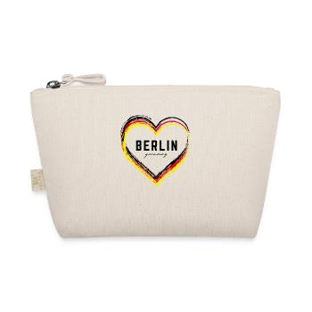 Berlin Germany Fan Flag Design T Shirt - Organic Pouch - nature - Front