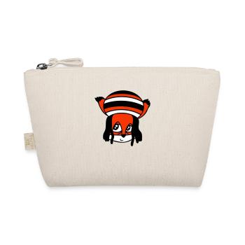 Fuchs Raggae Jamaika Hut Rasta Locken Chill Mütze - Bio-Täschchen - Natur - Vorne